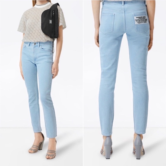 BURBERRY SKINNYFIT BLEACHED DENIM JEANS SZ US29 - BNWT - Picture 3 of 10